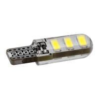 Светодиод 12V5W без цоколя (6 диодов)  БЕЛЫЙ SMD 5500К силикогель