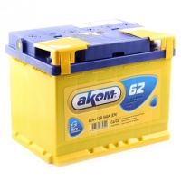 АКБ АКОМ 62 А/ч  прямая полярность