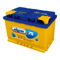 АКБ АКОМ 75 А/ч  прямая полярность