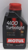 Масло Motul 4100 Turbolight 10W40 п/синт. 1л